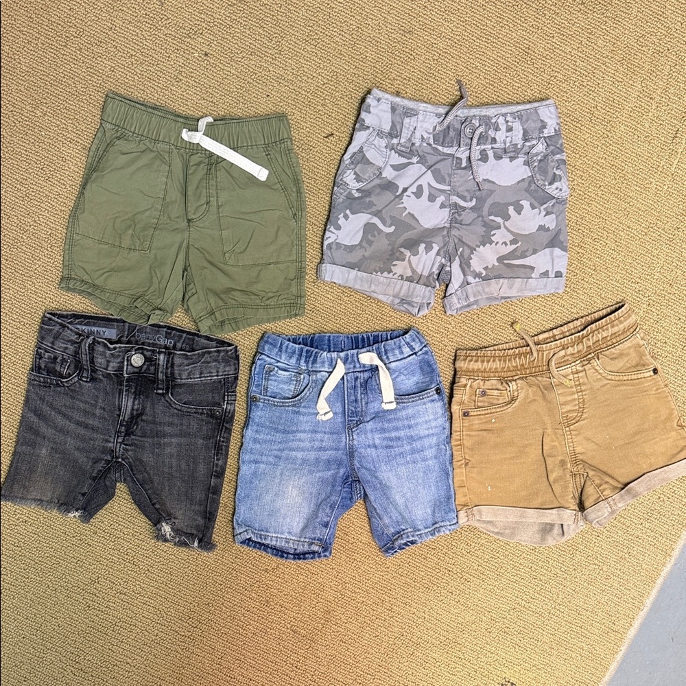 Toddler Boy shorts lot - 5 pairs - 12-24 mo